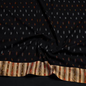 Black - Cotton Pochampally Ikat Blouse Piece 18
