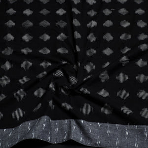 Black - Cotton Pochampally Ikat Blouse Piece 20