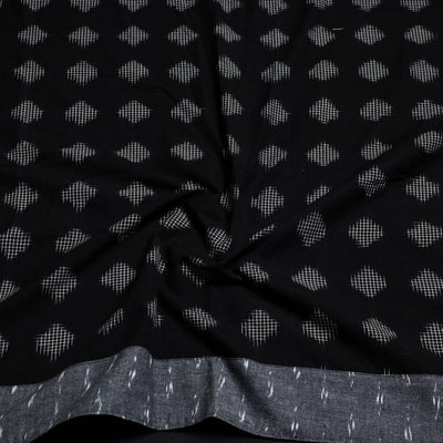 Black - Cotton Pochampally Ikat Blouse Piece 20