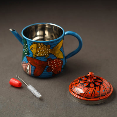 Bengal Patua Handpainted Stainless Steel Oil Dispenser 23
