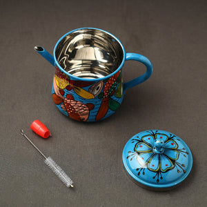 Bengal Patua Handpainted Stainless Steel Oil Dispenser 24