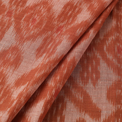 Brown - Maniabandha Ikat Weave Handloom Cotton Fabric 02