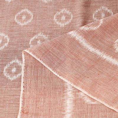 Brown - Maniabandha Ikat Weave Handloom Cotton Fabric 07