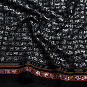Black - Khun Weave Cotton Blouse Piece 86