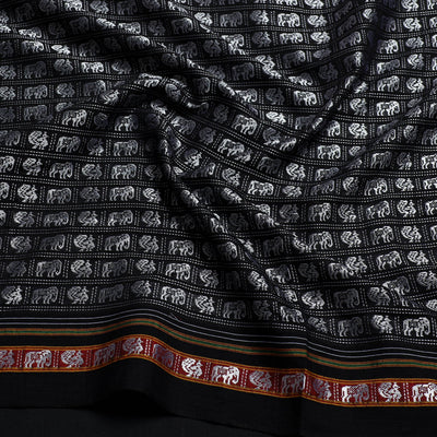 Black - Khun Weave Cotton Blouse Piece 86