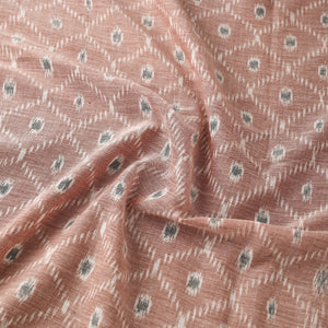 Brown - Maniabandha Ikat Weave Handloom Cotton Fabric 10