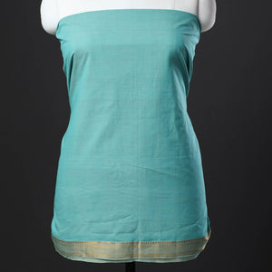 Aqua Blue - 3pc Handloom Cotton Mangalagiri Dress Material 02