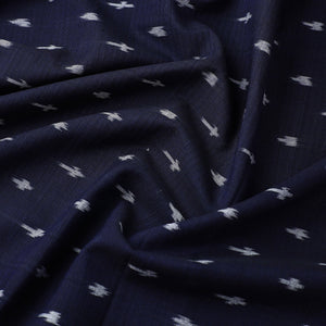 Blue - Cotton Pochampally Ikat Fabric 04