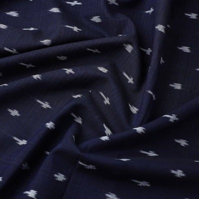 Blue - Cotton Pochampally Ikat Fabric 04