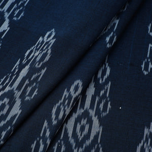 Blue - Central Asian Pochampally Ikat Cotton Fabric 18