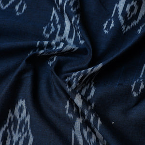 Blue - Central Asian Pochampally Ikat Cotton Fabric 18