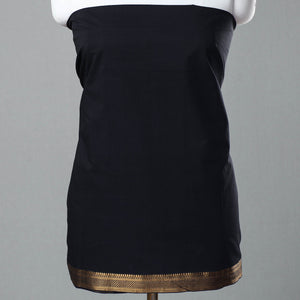 Black - 3pc Handloom Cotton Mangalagiri Dress Material 12