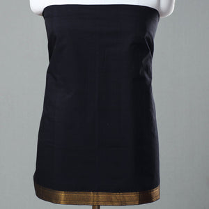 Black - 3pc Handloom Cotton Mangalagiri Dress Material 17