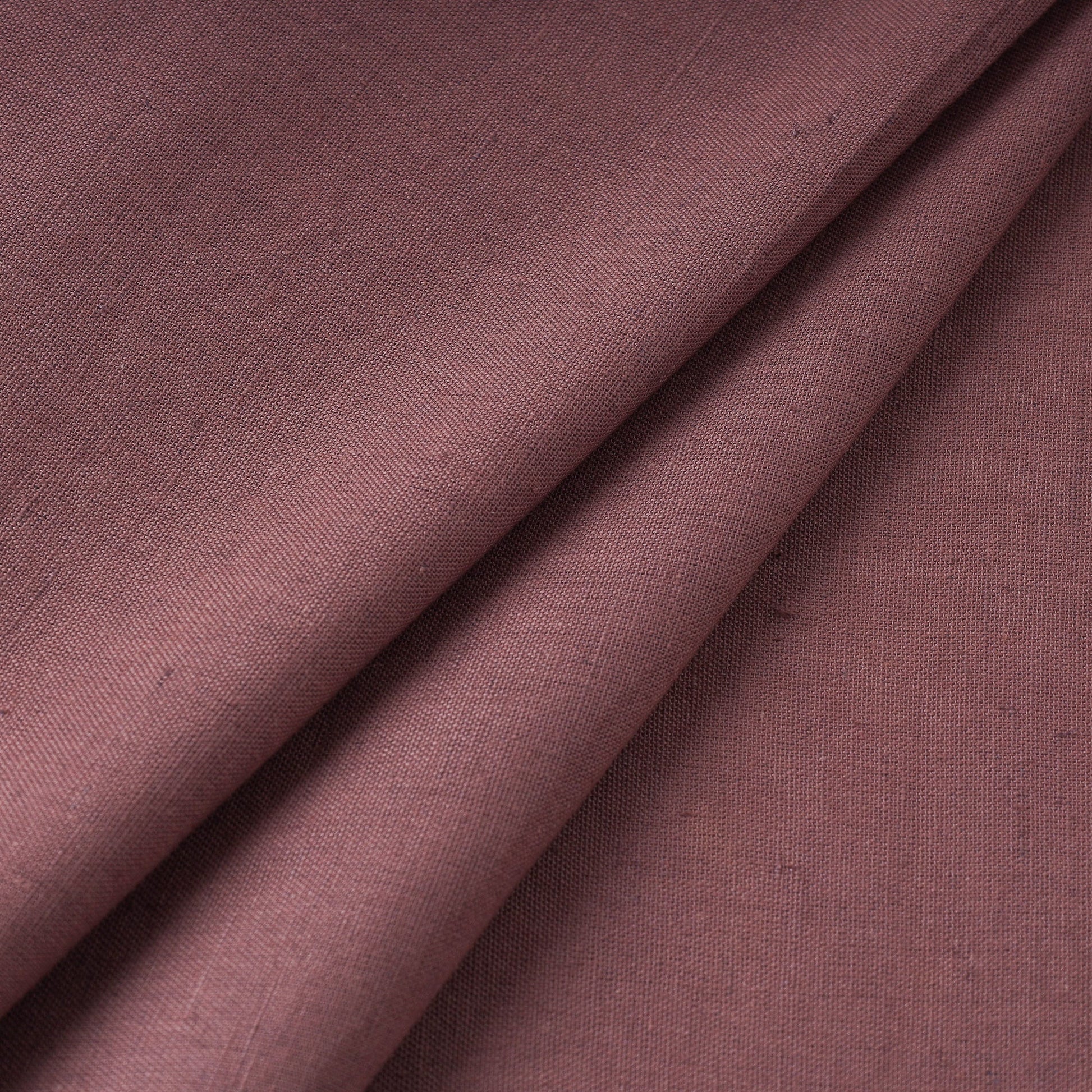 Brown - Prewashed Plain Dyed Flex Cotton Fabric