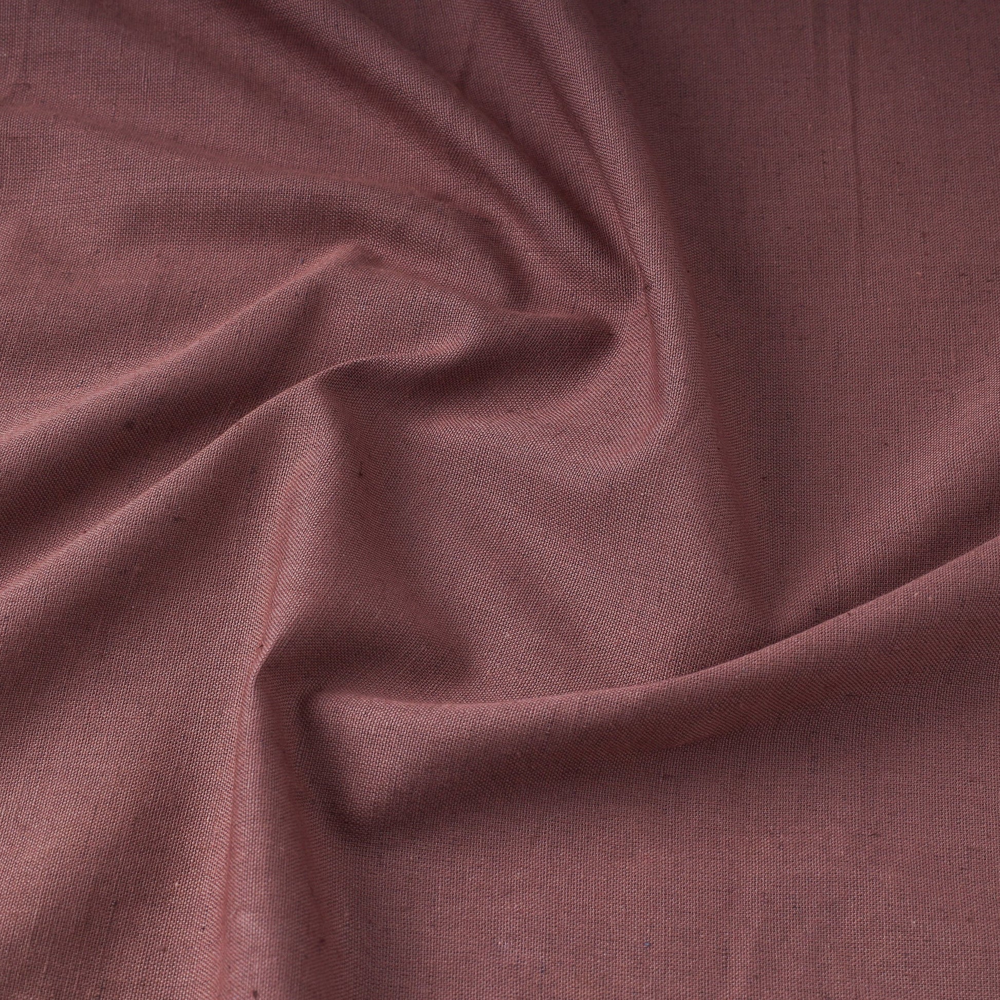 Brown - Prewashed Plain Dyed Flex Cotton Fabric
