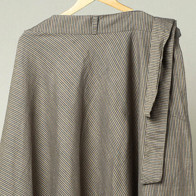Brown - Plain Handloom Jhiri Cotton Wrap Around Skirt