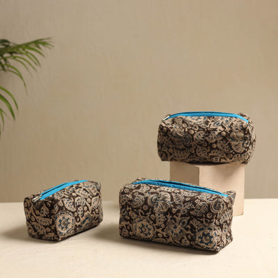 Brown - Multipurpose Handmade Toiletry Bags (Set of 3) 02