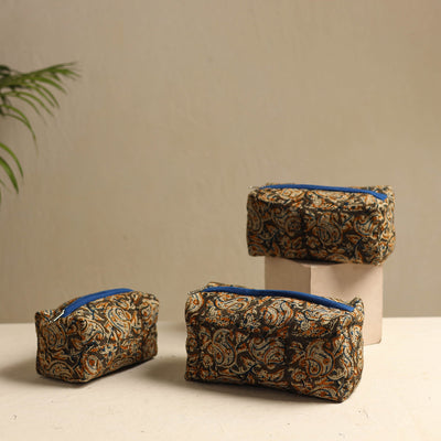 Brown - Multipurpose Handmade Toiletry Bags (Set of 3) 05