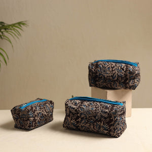 Brown - Multipurpose Handmade Toiletry Bags (Set of 3) 13