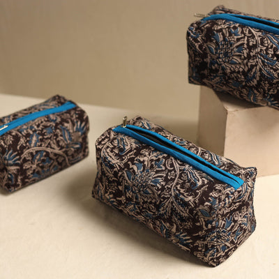 Brown - Multipurpose Handmade Toiletry Bags (Set of 3) 13