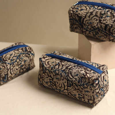 Brown - Multipurpose Handmade Toiletry Bags (Set of 3) 14