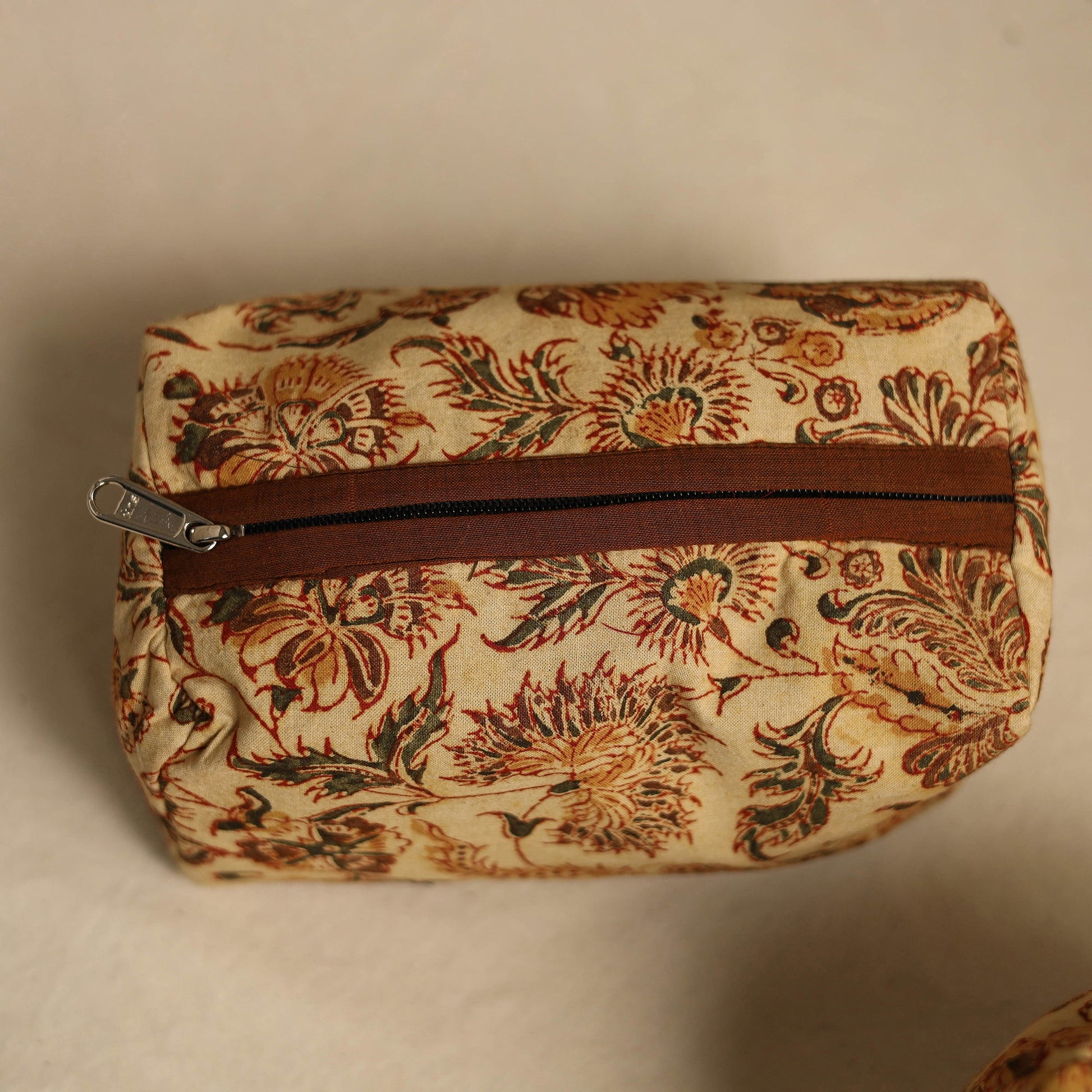 Beige - Multipurpose Handmade Toiletry Bags (Set of 3) 17