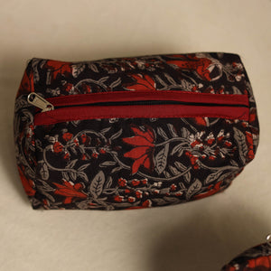 Black - Multipurpose Handmade Toiletry Bags (Set of 3) 19