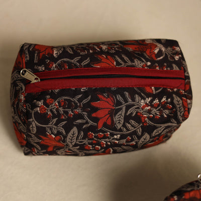 Black - Multipurpose Handmade Toiletry Bags (Set of 3) 19