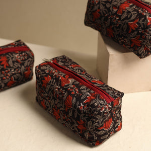 Black - Multipurpose Handmade Toiletry Bags (Set of 3) 19