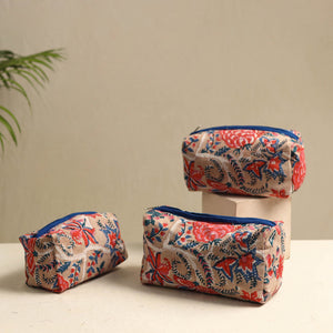 Beige - Multipurpose Handmade Toiletry Bags (Set of 3) 24