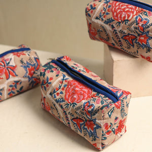 Beige - Multipurpose Handmade Toiletry Bags (Set of 3) 24