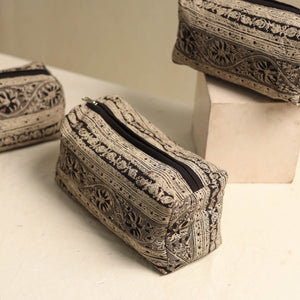 Brown - Multipurpose Handmade Toiletry Bags (Set of 3) 25