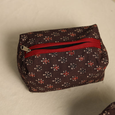 Brown - Multipurpose Handmade Toiletry Bags (Set of 3) 27