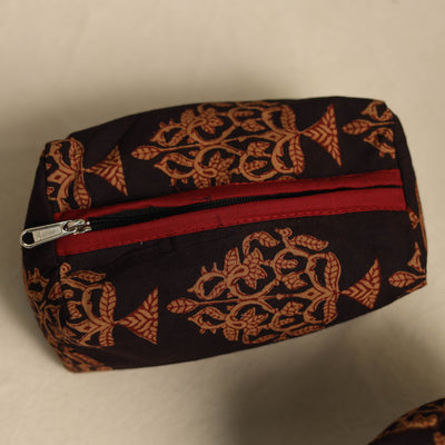 Brown - Multipurpose Handmade Toiletry Bags (Set of 3) 28