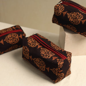 Brown - Multipurpose Handmade Toiletry Bags (Set of 3) 28