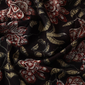 Black - Jahota Block Printed Cotton Fabric 12