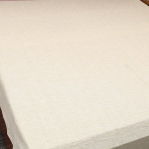 Beige - Plain Cotton Double Handloom Bed Cover (98 x 90 in) 24