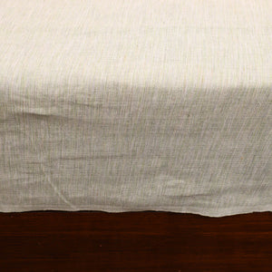 Beige - Plain Cotton Double Handloom Bed Cover (98 x 90 in) 24
