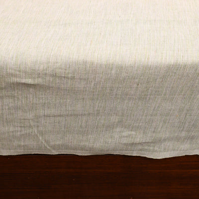 Beige - Plain Cotton Double Handloom Bed Cover (98 x 90 in) 24