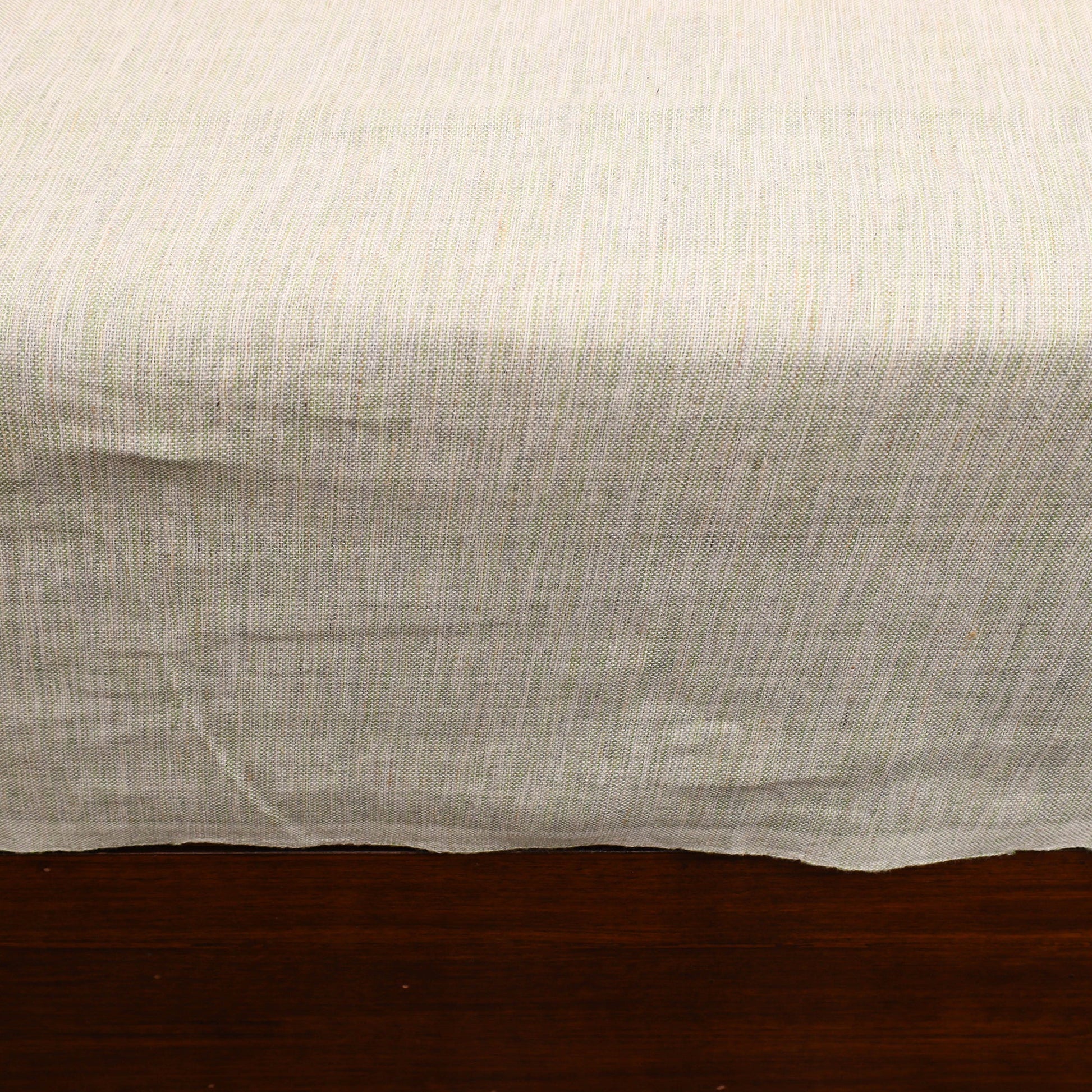 Beige - Plain Cotton Double Handloom Bed Cover (98 x 90 in) 24