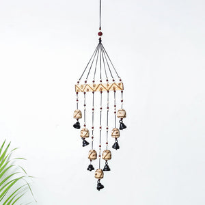 7 Bells - Hand Carved Khamhar Wood Wind Chimes