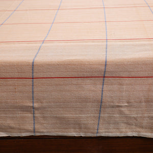 Beige - Pure Handloom Cotton Double Bed Cover (108 x 90 in) 10