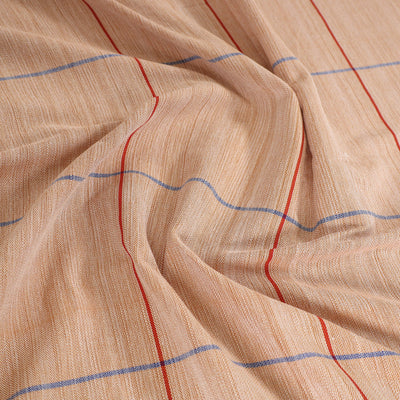 Beige - Pure Handloom Cotton Double Bed Cover (108 x 90 in) 10