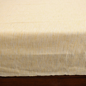 Beige - Pure Handloom Cotton Double Bed Cover (108 x 90 in) 36