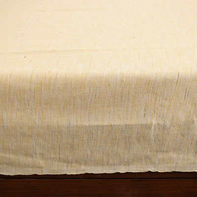 Beige - Pure Handloom Cotton Double Bed Cover (108 x 90 in) 36