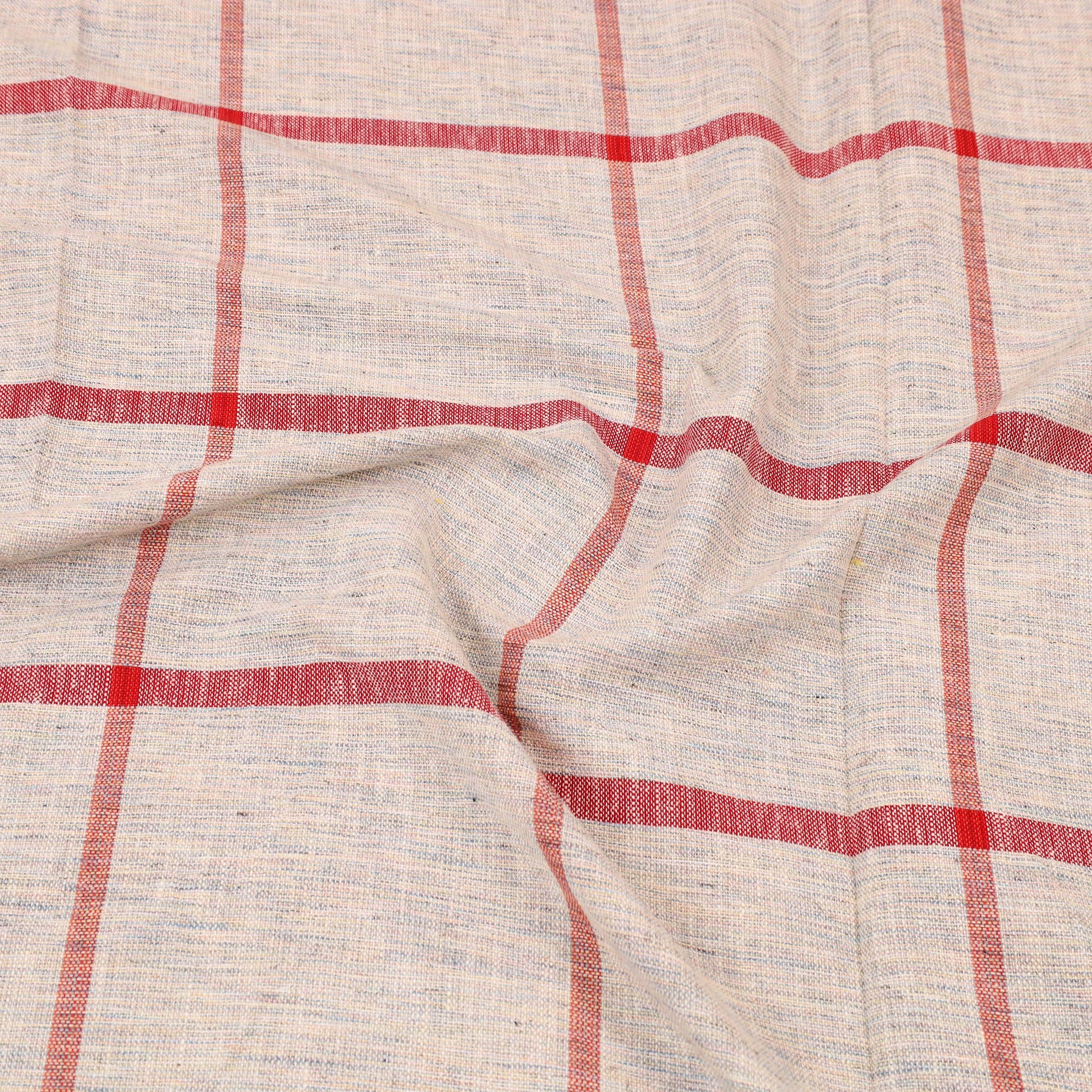 Beige - Plain Cotton Single Handloom Bed Cover (90 x 60 in) 71