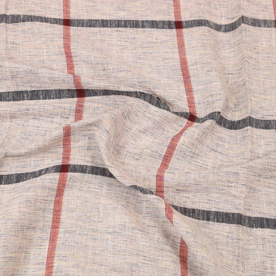 Beige - Plain Cotton Single Handloom Bed Cover (90 x 60 in) 75