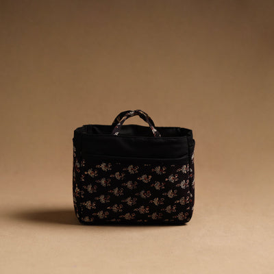 Black - Handmade Cotton Multipurpose Cosmetic/Toiletry Bag 03