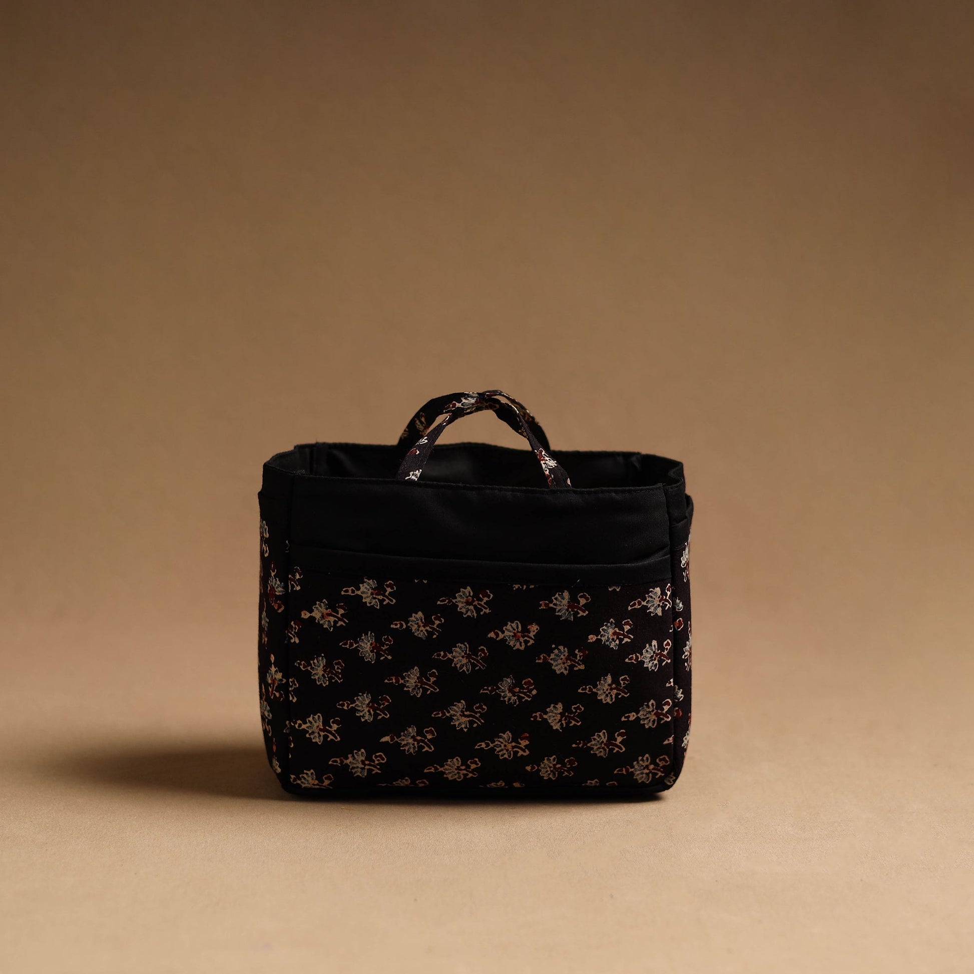 Black - Handmade Cotton Multipurpose Cosmetic/Toiletry Bag 03