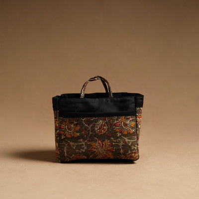 Brown - Handmade Cotton Multipurpose Cosmetic/Toiletry Bag 13